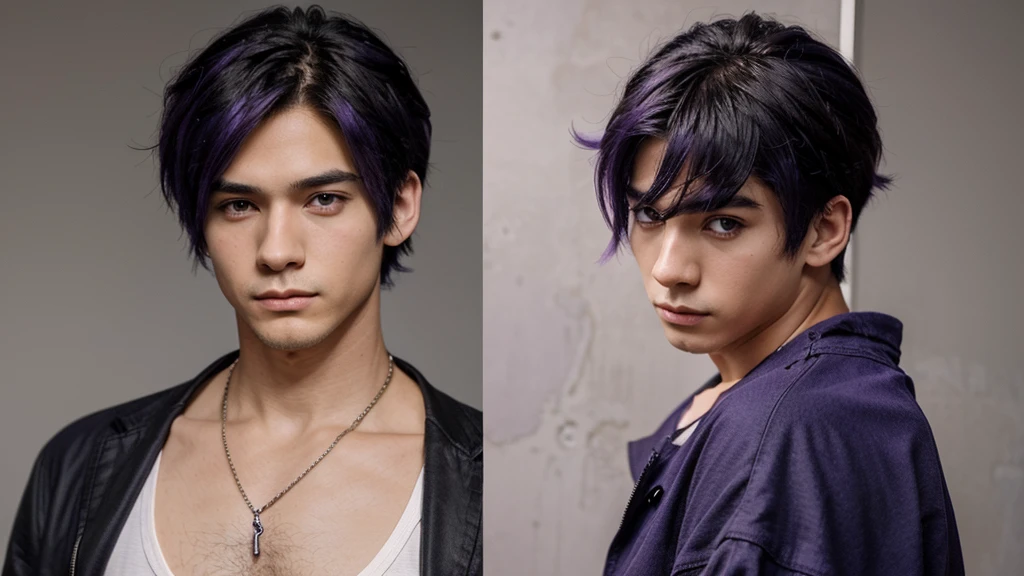 I wanted an anime style boy using the color purple doing everything down to the smallest detail remembering that he is Dark