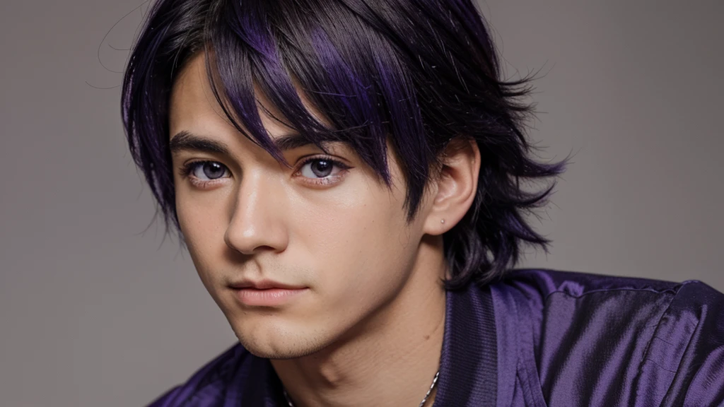 I wanted an anime style boy using the color purple doing everything down to the smallest detail remembering that he is Dark
