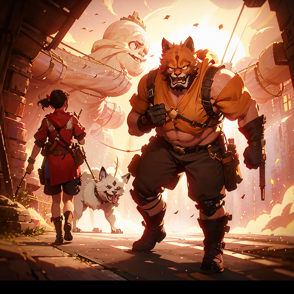 Shiba Inu Beastman The beastman is female cute Has an assault rifle high resolution Cool Valuing game