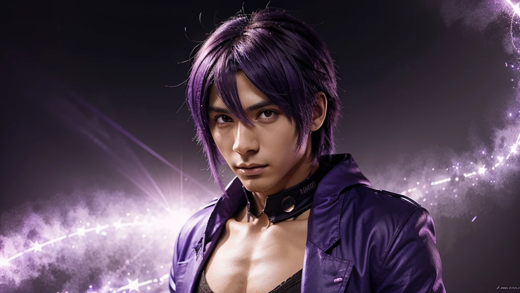 I wanted an anime character using the color purple remembering that he is a God