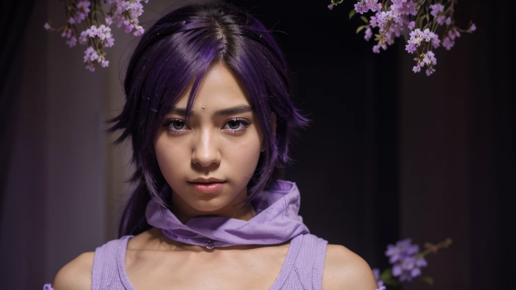 I wanted an anime character using the color purple remembering that he is a God