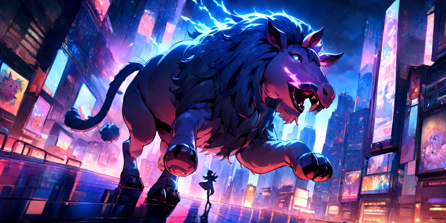 ((masterpiece), best quality, high quality, professional quality, highly detailed, highres, perfect lighting, natural lighting), cutting-edge, mighty interstellar warship, A small, rocky moon orbiting a gas giant, with a network of subterranean tunnels carved by ancient inhabitants., Cyberpunk City, manticore, troll, werewolf
