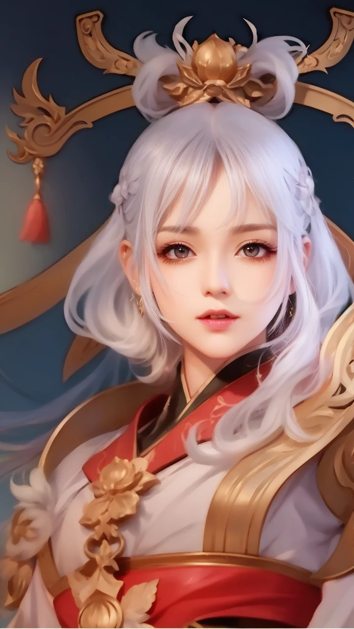 animesque、anime styled、ssmile、portraitures、Beautifully moisturized amber eyes like clear glass、Beautiful blonde hair without hair ornaments, extremely detailed eye and face, Beautiful detailed eyes, huge filesize, ultra-detailliert, hight resolution, ighly detailed, top-quality, masterpiece, illustratio, ighly detailed, nffsw, unification, 8k wallpaper, splendid, finely detail, 32Year old girl