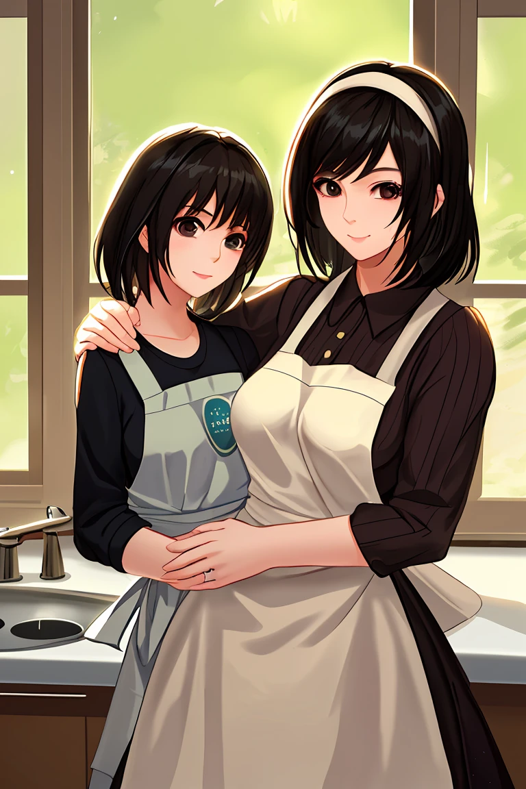 mother,Married Woman,apron,Black Hair,kind,short hair,Berry Short,Short Hair,Short hair,Short Hair
