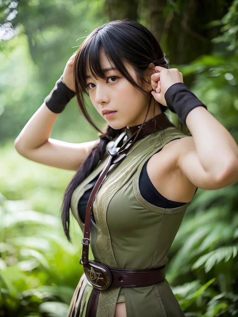 ((highest quality, 8K, masterpiece :1.3)), Beautiful Japanese girl in her early teens、Ranger Heroine Costume、Bondage、Pain and gasping