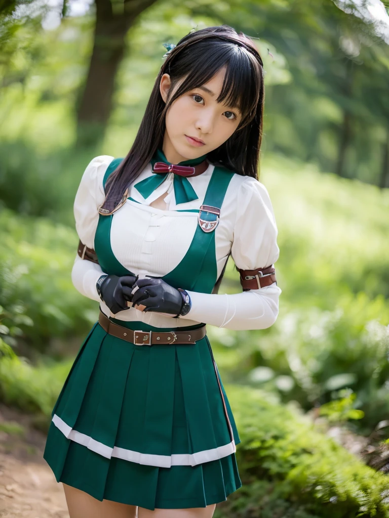 ((highest quality, 8K, masterpiece :1.3)), Beautiful Japanese girl in her early teens、Ranger Heroine Costume、Bondage、Pain and gasping