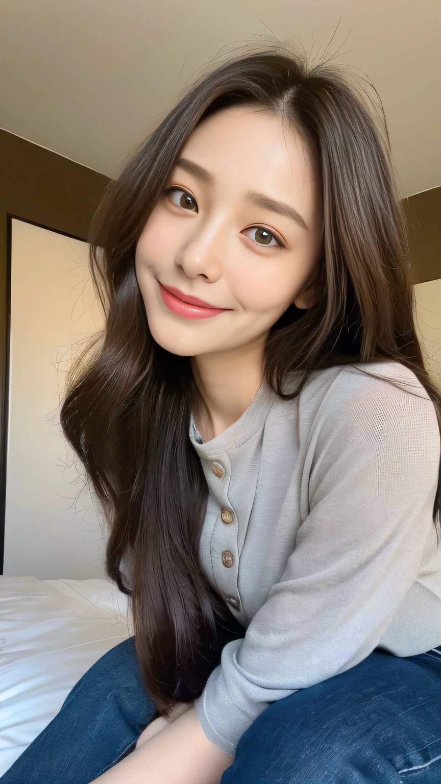 seed:2020674263.((Full body angle:1.1)).((Highest quality, 8K, masterpiece:1.3)), ((from below:1.1)).concentrated:1.2, Perfect body beauty:1.4, Hips:1.2, ((Delicate Hair)), (Colorful button-through crop shirt :1.1) , ((Highest quality、8k、masterpiece:1.3))、1 Girl、A sloppy smile、Esbian all over、Slim face、Big Boobs、Beautiful woman、(Dark Brown Hair)、Long Hair、1、Flickering Valley、Detailed eyes、double eyelid、Blurred Background、超Slim face、Smile、Looking down、stroll、