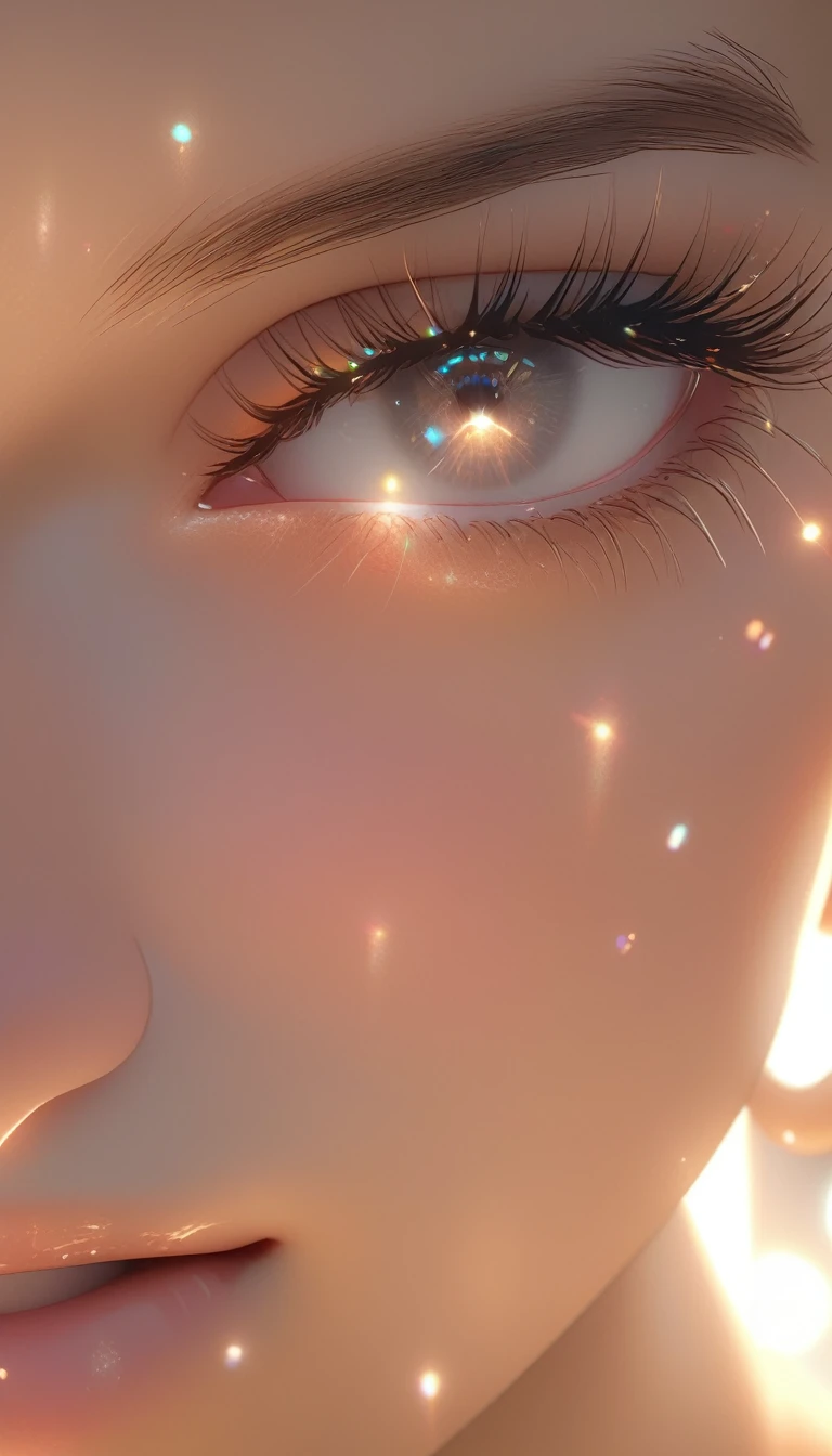 detailed eyes, Full functionality, (masterpiece), (best quality), moist skin, glowing skin, shiny skin, (good quality), intricate details, earring, ray tracing, (transparent), (bokeh), (depth of field),  