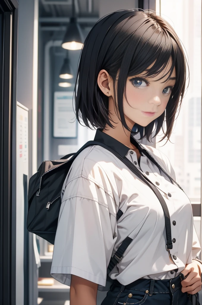 boyish、Women's Track and Field、Big Breasts、high school girl、Athletics Stadium