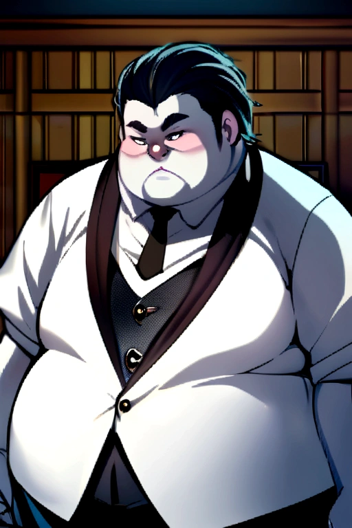 A Boy Black Hair Ugly Fat Age 26 Taller Fat Chub Belly White Skin Background Bedroom 