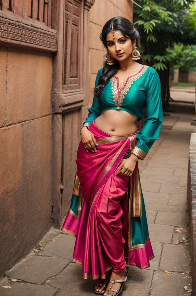 Indian women in saare with full clothes