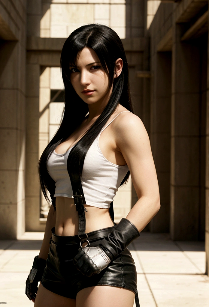 score_9, score_8_up, score_7_up, BREAK, zy_tifa, 1girl, black hair, long hair, realistic, costume, nature, photo, portrait, real hair, detailed skin, highly detailed, detailed skin, depth of field, film grain, <lora:zy_Tifa_PonyRealism_v1:.7>