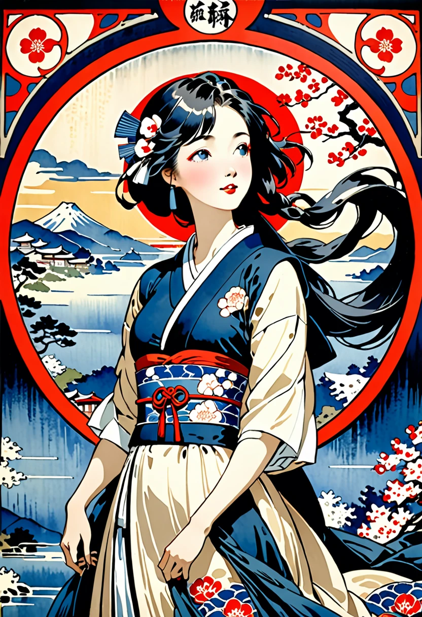 Ukiyo-e was one of the first forms of Japanese art that found its way across the seas to
Europe and America with the opening of trade between the countries. The influence
that this exposure had upon the West became known as Japonism, defined by an
interest in the aesthetics of the style that would go on to profoundly influence many
Western artists and movements such as Impressionism, Art Nouveau, and Modernism.