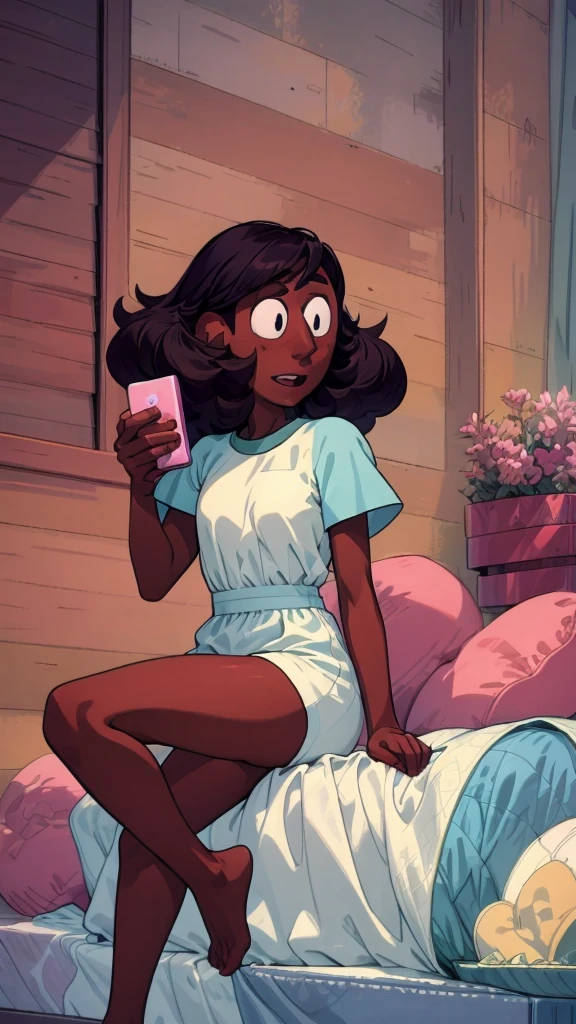 {{{{{{{{  2d/3d hybrid, unreal Engine, cel-shaded animation,  masterpiece, hdr, 4k, ray tracing detailed background, amazing quality, incredibly aesthetic, incredible sharp absurdres, incredibly sharp gradients, deep highlights,  {{connie maheswaran}}, sensualcore,  hyper stylistic, Raw sensuality, fabric texture, sensuous angle, skin indentations, flowing emotions }}}}}, { very darkskin,, age 25, photoshoot in a club, dancing, strong, attractive, perfect},  sensous open back bodysuit, micro shorts star back pockets, beret, "flirty fighter " text along chest , "heart☆berry" stomach tattoo,  teasing, perfect body, square-shaped figure, wide heart hips, perfect black eyes, perfect face, perfect hands, perfect charm, mischievous prankster, impact frame, motion lines, details, , cool tones, rich atmospheric shading, sensual shadowing, Life size body, dynamic angle, dynamic pose,  dynamic perspective, dynamic Line of action, dynamic scenery, atmospheric lighting, Cinematography, 