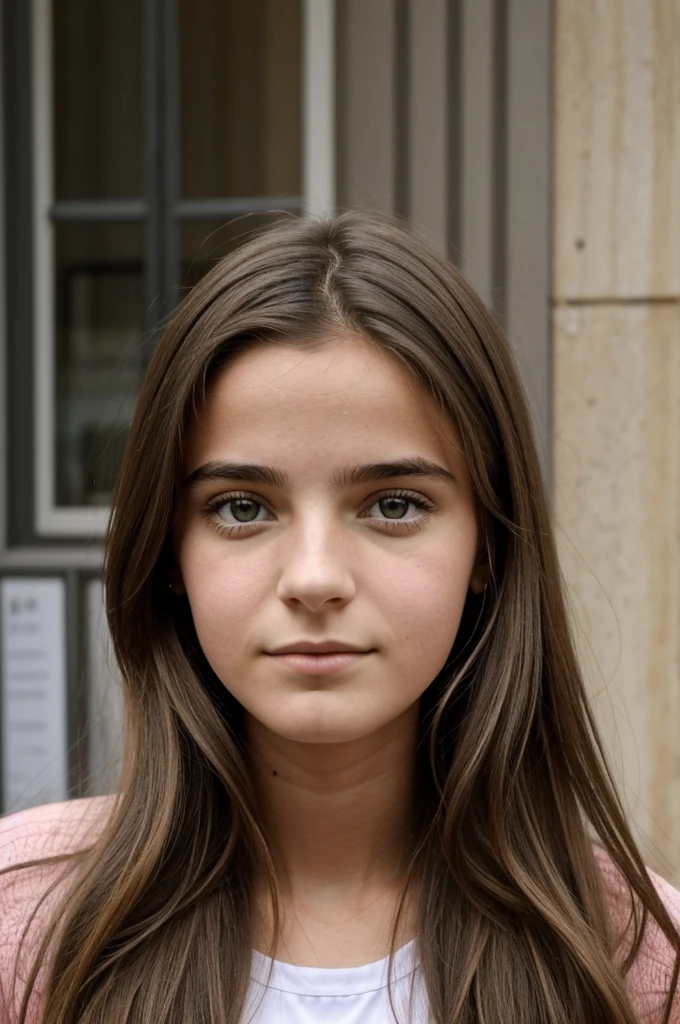 Fais moi une représentation faciale de Leila Ferrell, jeune femme âgée de 18 ans, d’origine française algérienne, vivant à Montreuil dans le quartier de la Noue