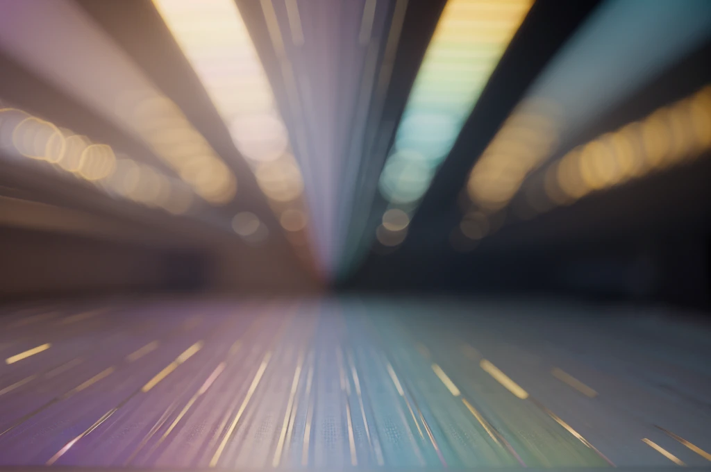 Abstract blur bokeh banner background. Rainbow colors, pastel purple, blue, gold yellow, white silver, pale pink bokeh background