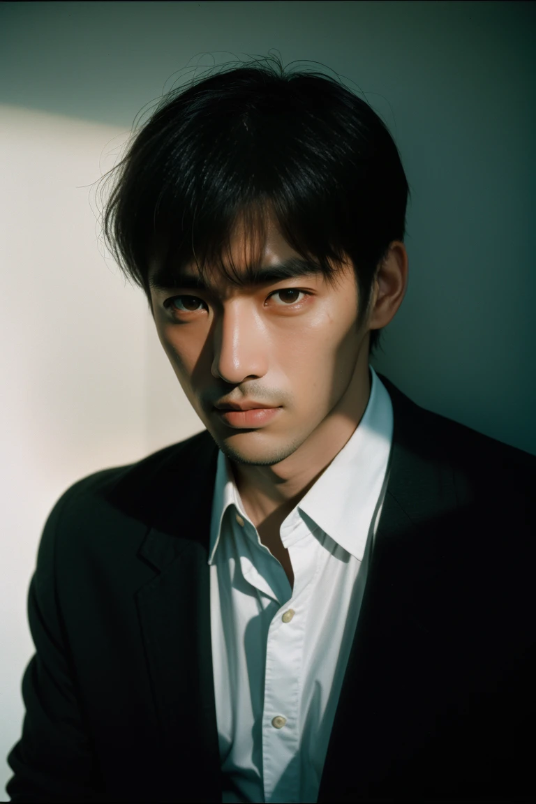 Portra 400 film photo, analog inspiration , natural light, shadowplay, subtle hues, , ,handsome men