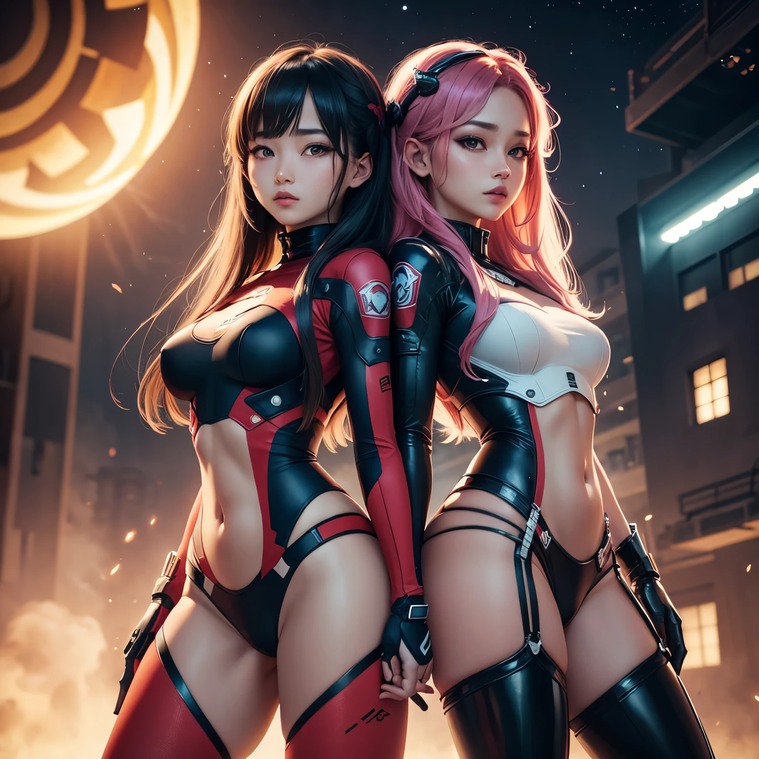 K-pop, female idol group, SF, singers, the universe, Mechanical clothes, electric clothes