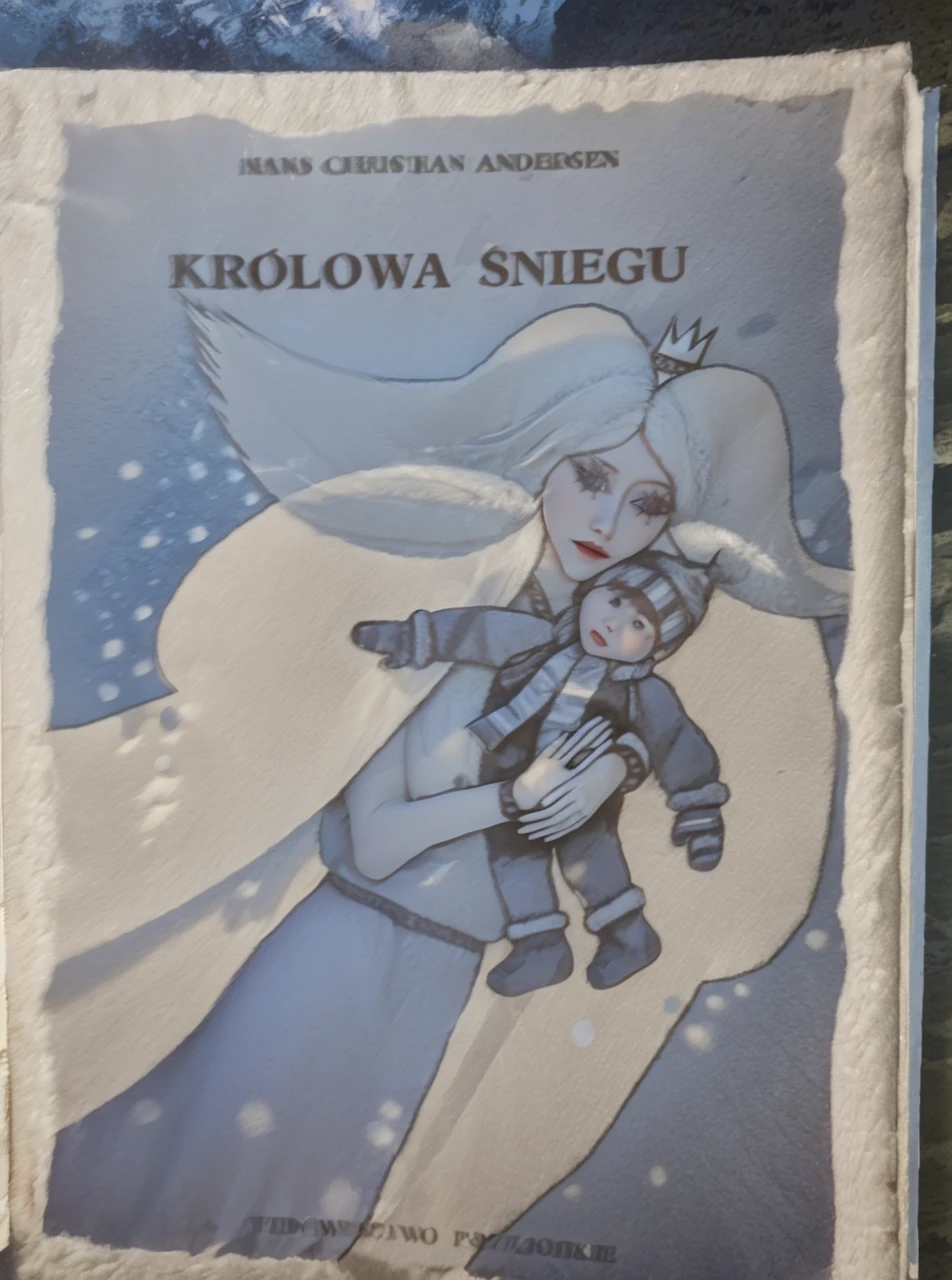 The Snow Queen fairytale , snow queen in white soft fox fur coat, real snow queen, snow queen hug in fur coat wrapped around her fur