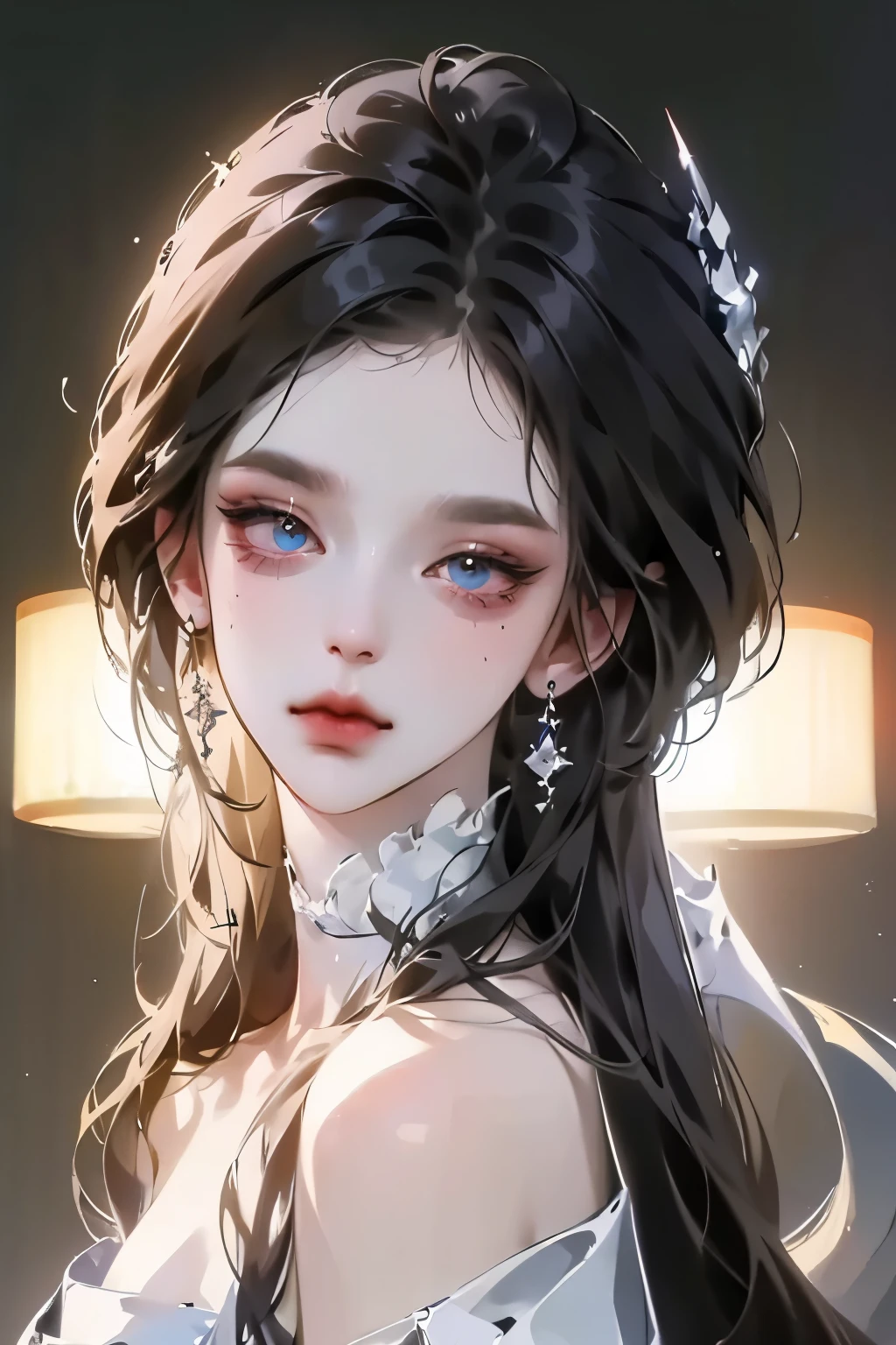 (Extremely detailed CG unity 8k wallpaper),(masterpiece), (best quality), (Extremely detailed), (Best Illustration Award),(The best shadow), (Sharp eyeliner, Eyeshadow, Delicate eyes:1.1), , ,rest, vector,  