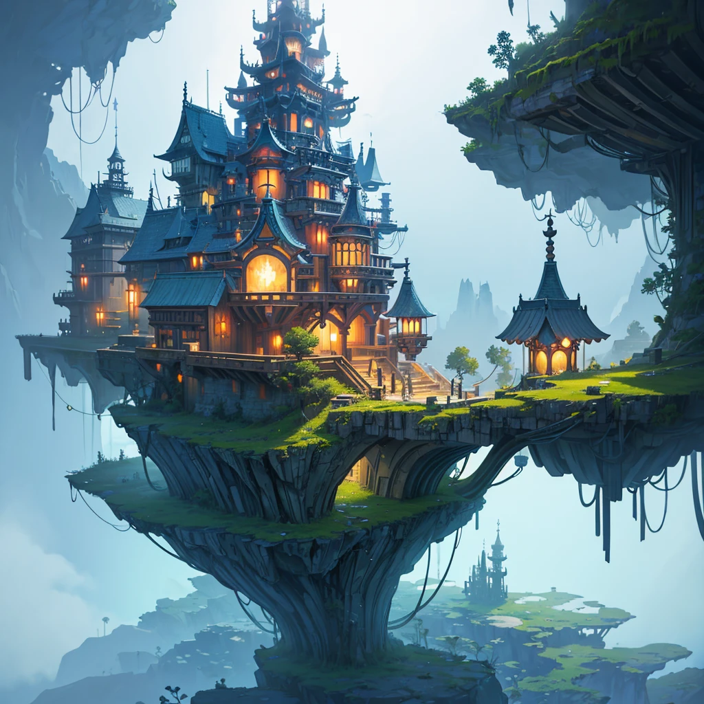 color (Fantasy: 1.2), (Hayao Miyazaki style), (Unusual buildings floating under the sea), patchwork hut, Moss decoration, coral, electricity, Concept art inspired by Andreas Rocha., Artstation contest winner, Fantasy art, (Underwater City), Ross Tran, เพลาelectricity, realistic light, Masterpiece, High quality, beautiful graphics, Highly detailed, Masterpiece, High quality, beautiful graphics, Highly detailed, --v6