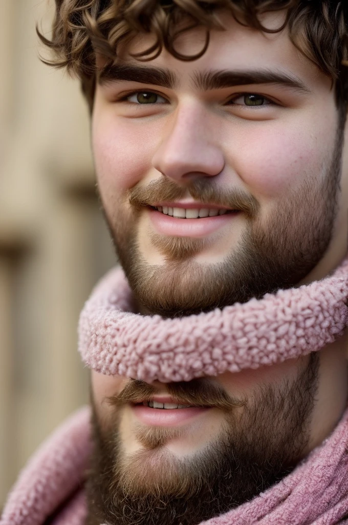 ((best quality)), ((masterpiece)), (detailed), perfect A very fat king with short brown hair and a short beard. Has rosy cheeks His face is cheerful
