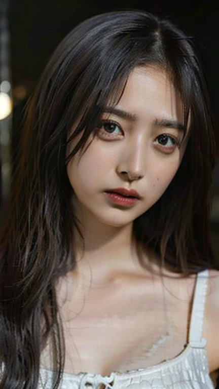 1girl, woman, masterpiece, best quality, highest quality, (volumetric lighting), extremely detailed CG unity 8k wallpaper, focused, 8k wallpaper, extremely detailed, ultra realistic, photorealistic, sharp focus, absurdres, (HDR:1.2), (high contrast), photograph, detailed and intricate, instagram, portrait, highly detailed, digital painting, artstation, concept art, smooth, sharp focus, illustration, (big breast:1.3), medium shoulder, looking at the viewer, bra.
