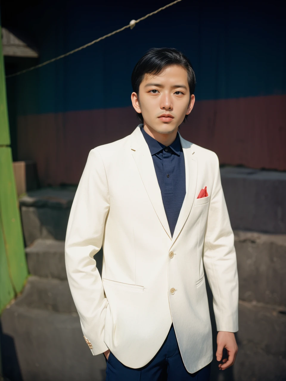 Portra 400 film photo, analog inspiration , natural light, shadowplay, subtle hues, , ,handsome men