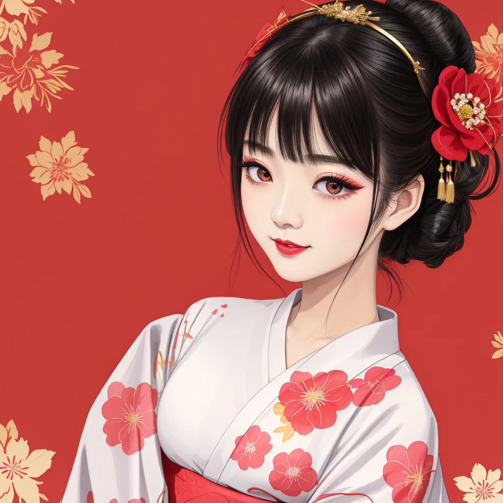 Each has a different expression２People and sisters、(２ girls）、｟Dancing traditional arts with grace)、((Big Breasts、Small Face、Not exposed))、Highest quality、masterpiece、（Black Hair、Bun Hair）、Brown Eyes、｟Wide angle、Angle from above the waist、雑誌の表紙のPause、Their gazes are different, staring into the distance｠、(８K High Quality、masterpiece、High resolution、Realistic and beautiful light and shadow、(Highest quality)、(High Resolution)、(Very delicate and beautiful)、(Beautiful 8k face)、(With a smile、Beautiful eyes)、(Clear skin)、(Soft hair)、(８Head to Body)、(A Japanese-style yukata kimono with red, pink, orange and blue floral patterns on a white background, interspersed with gold powder、Wearing a yukata２Beautiful Japanese girls)、((Tanabata decoration background))、((Small Face))、(arms up)、Thin and small nose、（Red lipstick）、（Make your cheeks red）、（Glossy skin）、((Ink painting style))、Very thin eyebrows、Overall ultra-high image quality、（She is wearing maiko-style makeup.）、Whitening、Long and beautiful eyelashes、Glowing Skin、（Red cheeks）,Straight nose、masterpiece、Highest quality、whole body、 Eyebrows visible through hair、Bun Hair、Grin、Gal、コGal、Viewer&#39;s Eyes、Plaid、Stylish、woman、fine、Pause、
Waiting to start 
