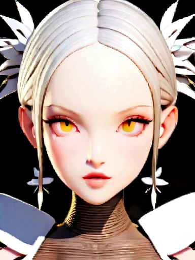 I created a 3d female character