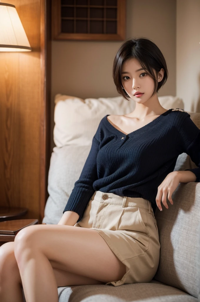 cute asian women、short hair