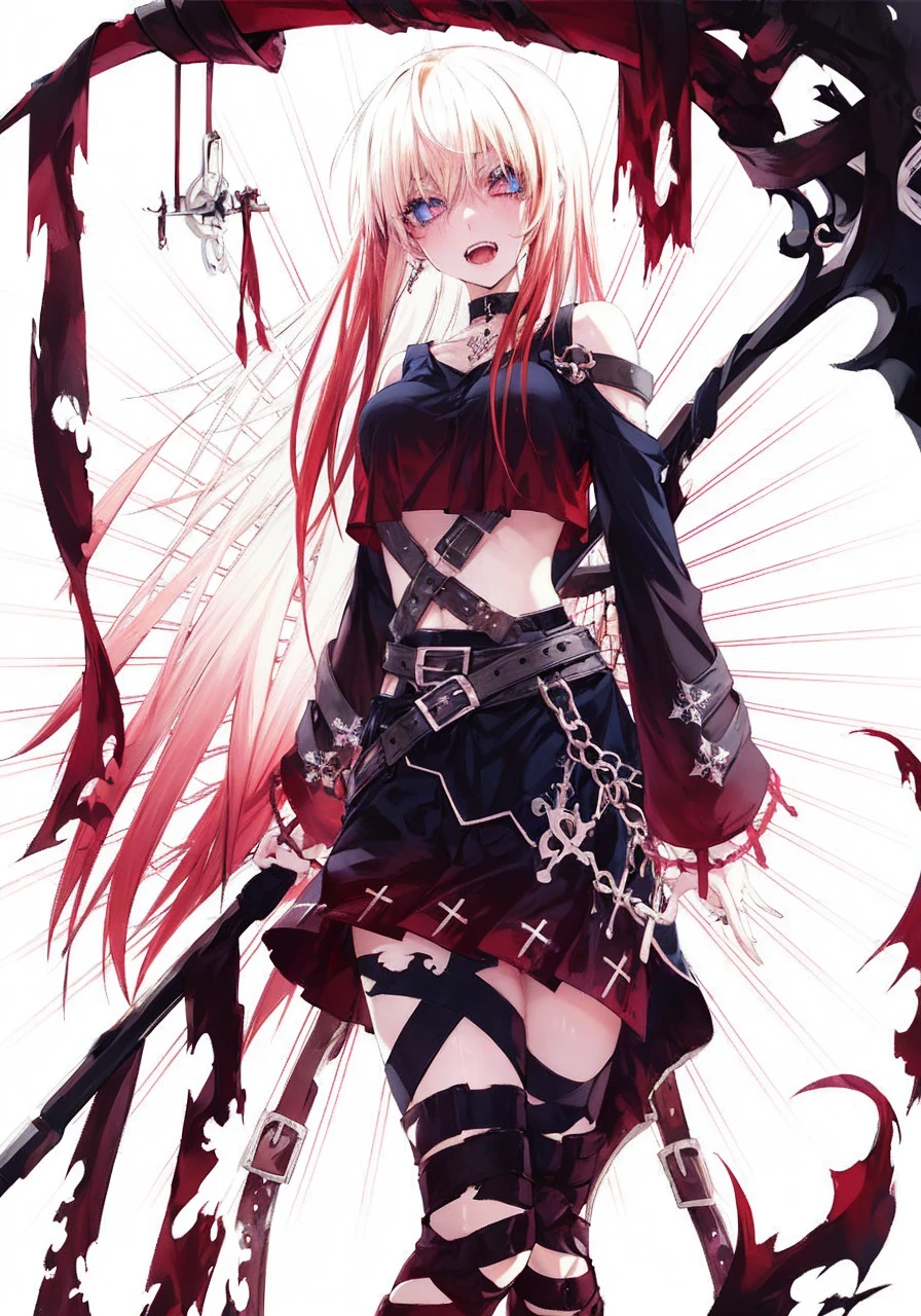 Anime, girl, rave, blue eyes, orange hair, embarrassment, sexy expression, ahegao, strong shadows under the eyes, bags under the eyes, ahegao, piercing. Noir, Gothic, cyberpunk.