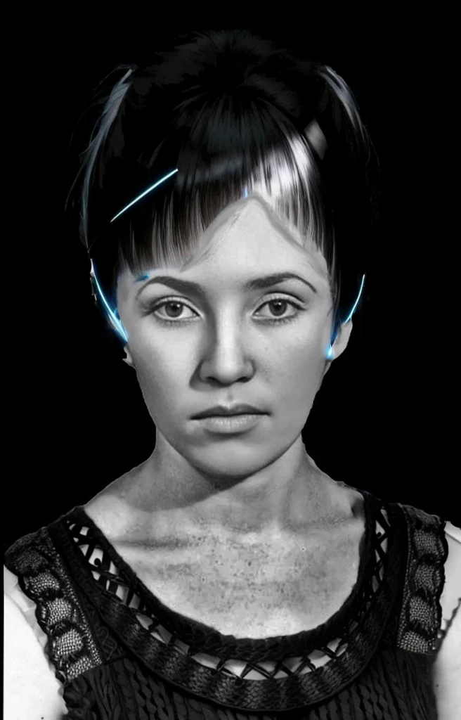 Hight light the hairs, front light point, black hairs with shine