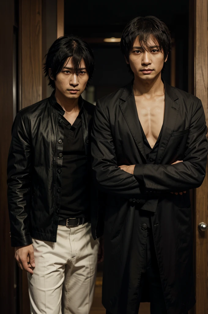 Osamu Dazai and the black jacket were looking at something., Hijikata Toshiro, Hijikata Toshiro of gintama, Okabe Rintaro, Okata Kazuto, Nobutaka Ike, Inspired by Okumura Masanobu, Kapmoe Yandere, anime pictures shuushuu