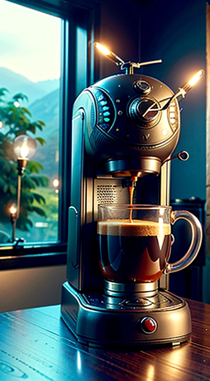 Elevate Your Coffee Experience with a Helicopter-Shaped Coffee Machine