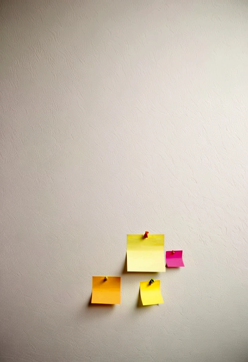 white wall with sticky note
