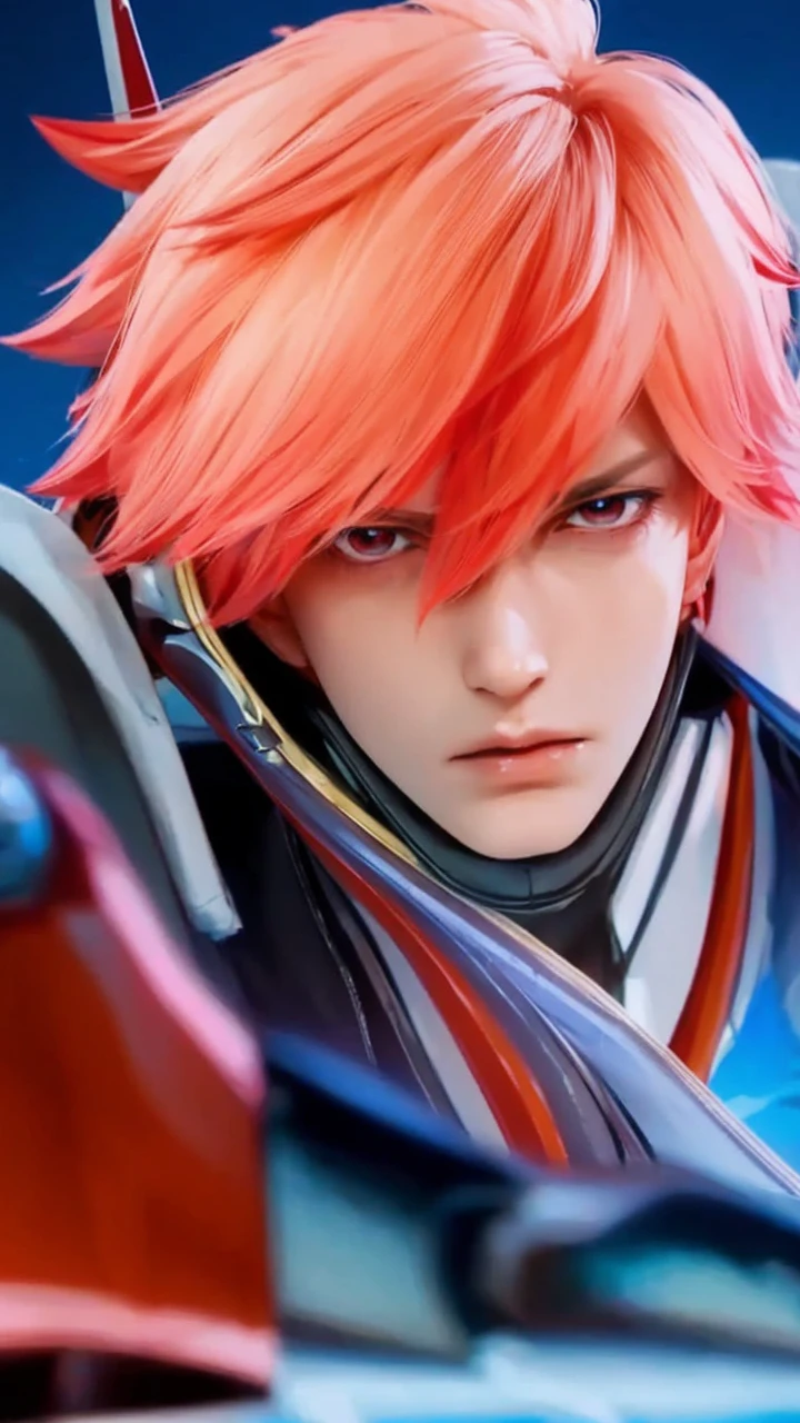 White haired anime boy of age 10 ,with stunning red eyes, wearing dark black robes, tanned skin, scar on nose, scared nose, 4k, poster, dramatic, hyper realistic, masterpiece, eye level angle, strong gaze.
