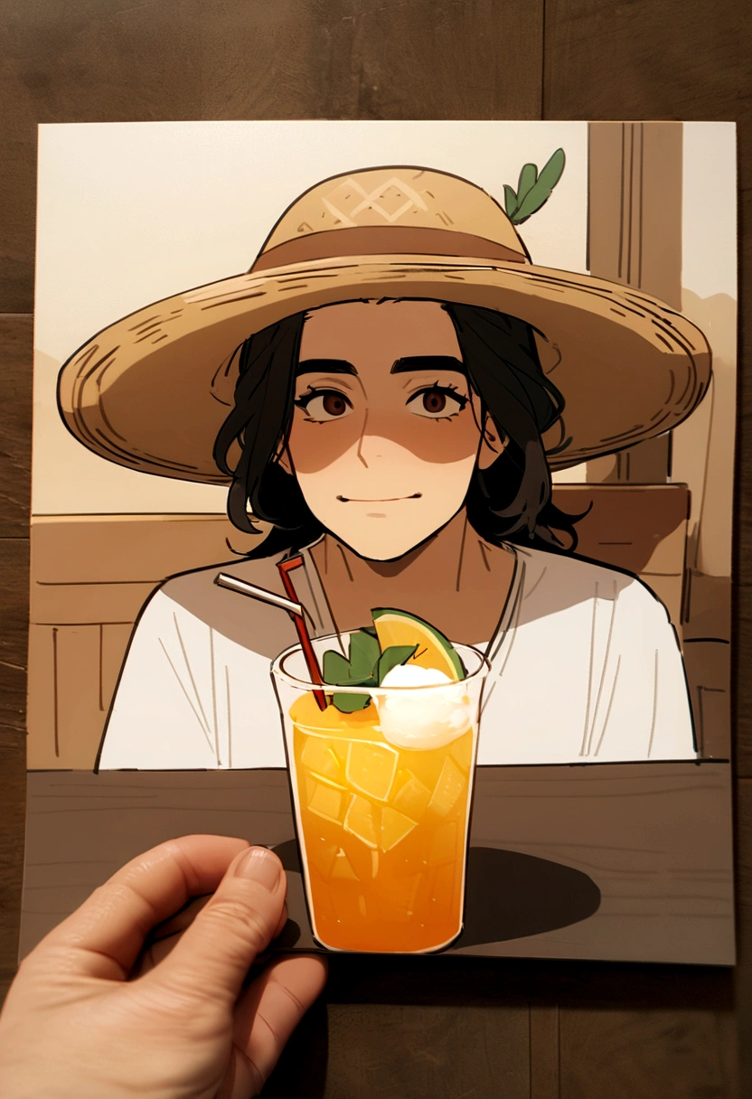 Giant Straw Hat,Straw,arafed straw have with a brown band and a brown leather band, Mexico宽边帽, wearing Mexico宽边帽, straw have, ten-gallon have, wearing huge straw have, wearing straw have, straw, Mexico, cowboy have, new Mexico, Mexico美食, with straw have, have, Corona, wearing wide sunhave, Detailed enlargement of photo, Ignacio Fernández Ríos"