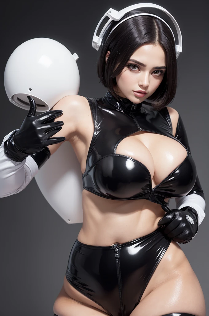 Pocarondas with latex gloves