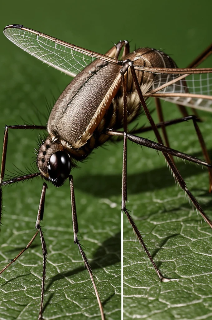 Create a comic image of a white-legged mosquito