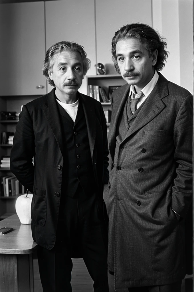 Albert Einstein was researching an apple