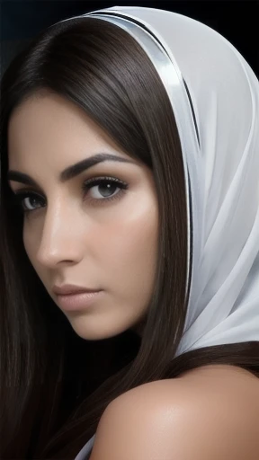 Woman jew focus in face