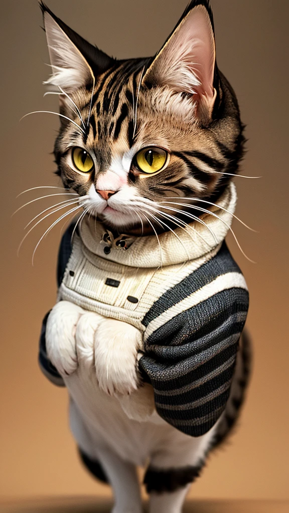 Cat anthropomorphism　High-quality images　