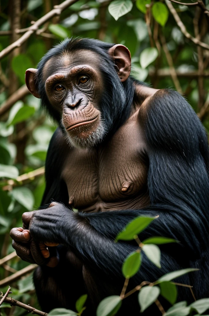 A chimpanzee