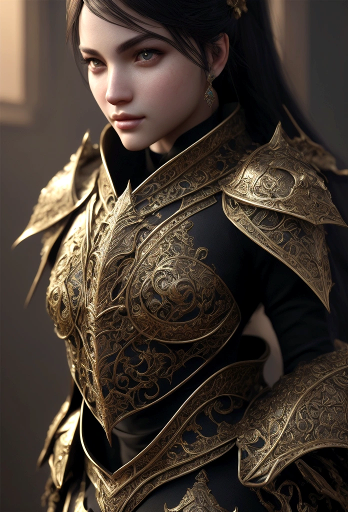 Royal Knights,Luxurious heavy armor covers the whole body,show,Tall and strong,Point the knight's sword at the ground,Sports Late,Cleavage close-up,Solemn,Flat Chest,moderate,Humble,Cinematic, High resolution, original, Complex, high quality, Gorgeous shades, Complex details, Ultra-fine,OC Rendering,Ray Tracing,Real Light and Shadow,Surreal