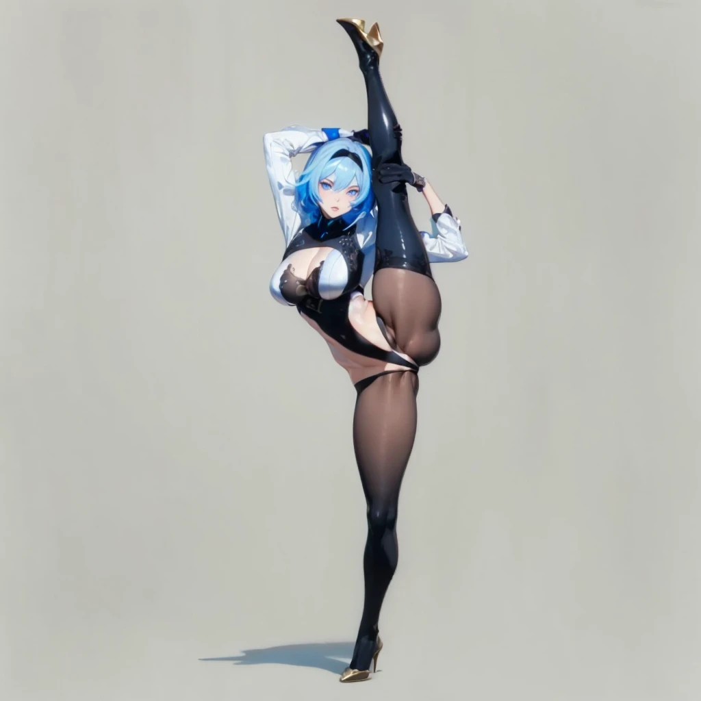 ((1girl, solo, full body, full body front)), (perfect anatomy, perfect hands, perfect legs), beautiful body, natural proportions BREAK
((extremely detailed face)), (beautiful detailed eyes:1.6), (realistic pupils, realistic iris:1), expressive eyes, looking at viewer, (clear eyes:1.2), (sharp facial features:1.2), (hyperrealistic:1), (detailed skin texture:1.2), smooth skin, (black hair), (white eyes), (short hair:1.3), (detailed lips, attractive lips:1.1), (glossy lips:1) BREAK
(skin tight:1.5) BREAK
(masterpiece:1.2), best quality, high resolution, (highly detailed shading), (realistic lighting:1.2), anime-style, perfect lighting, vibrant colors, dynamic tones, striking hues, 8k, absurd resolution, perfect shadows, hdr, UHD, ambient lighting, realistic, ultra-realistic, photo realistic, highly detailed, rich detail, luminous colors, fine texture, intricate design, professional illustration, (soft light:1.2), (illustration:0.8)