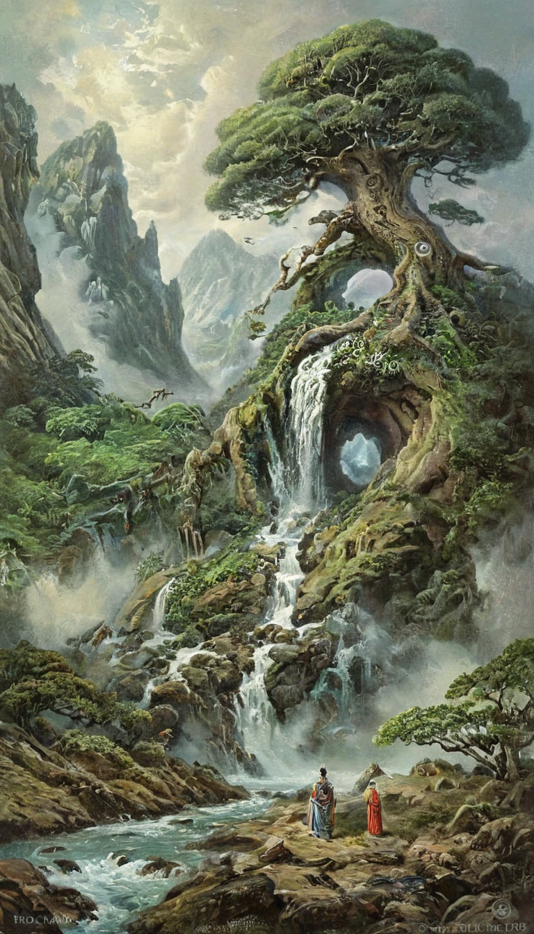 Taoism: Harmony between man and nature,Not disturbed by external things,Then keep your mind calm。Artistic composition that matches the transcendental scenery and the otherworldly state of mind that heals the heart