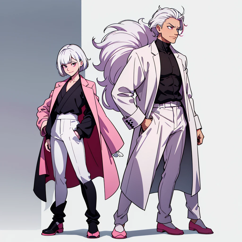 short white hair, highres, high resolution, masterpiece, wide dark pink eyes, talking, grinning, confident, masterpiece, best quality, highres, 1 man, Gojo Satoru jujutsu kaisen, wavy hair, white hair, medium short hair, teenager, colorful hair, light background, full body, teenager, colorful parts, symbols, dark , bold, realistic mixing dark lines and loose lines, bold lines, on paper, human man, full body, imposing pose, stylish outfit, dark theme, beautiful, pretty, modest, standing, male, sharp chin, high cheekbones, white background, highres, high resolution, masterpiece, 1 person, 1 human, 1 entity