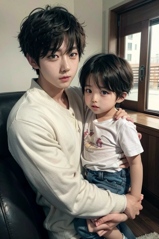 Jin bts with a son 