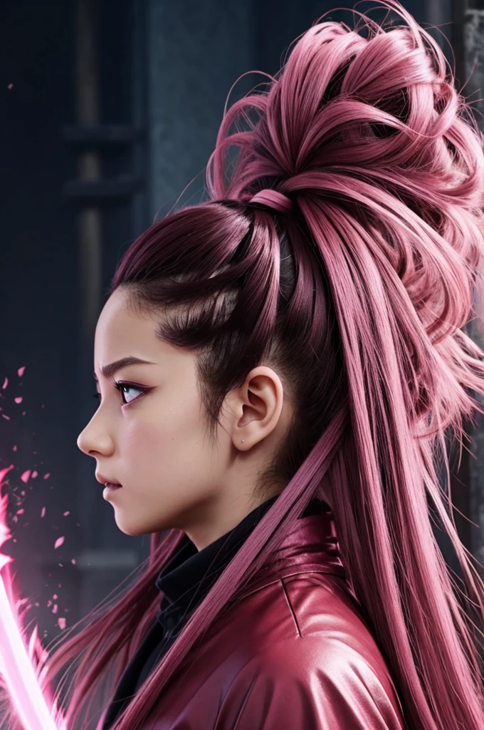 In profile DEMON SLAYER the anime nezuko hair pink eyes hunter clothesDEMON SLAYER the